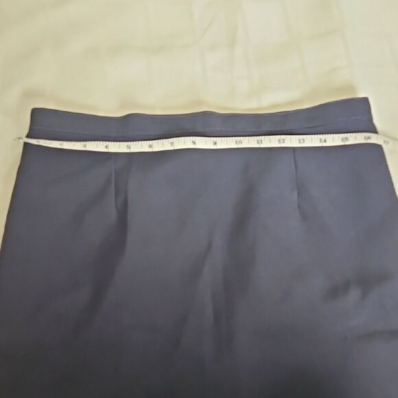 Blue Mini Pencil Skirt for Work - Picture 6 of 16